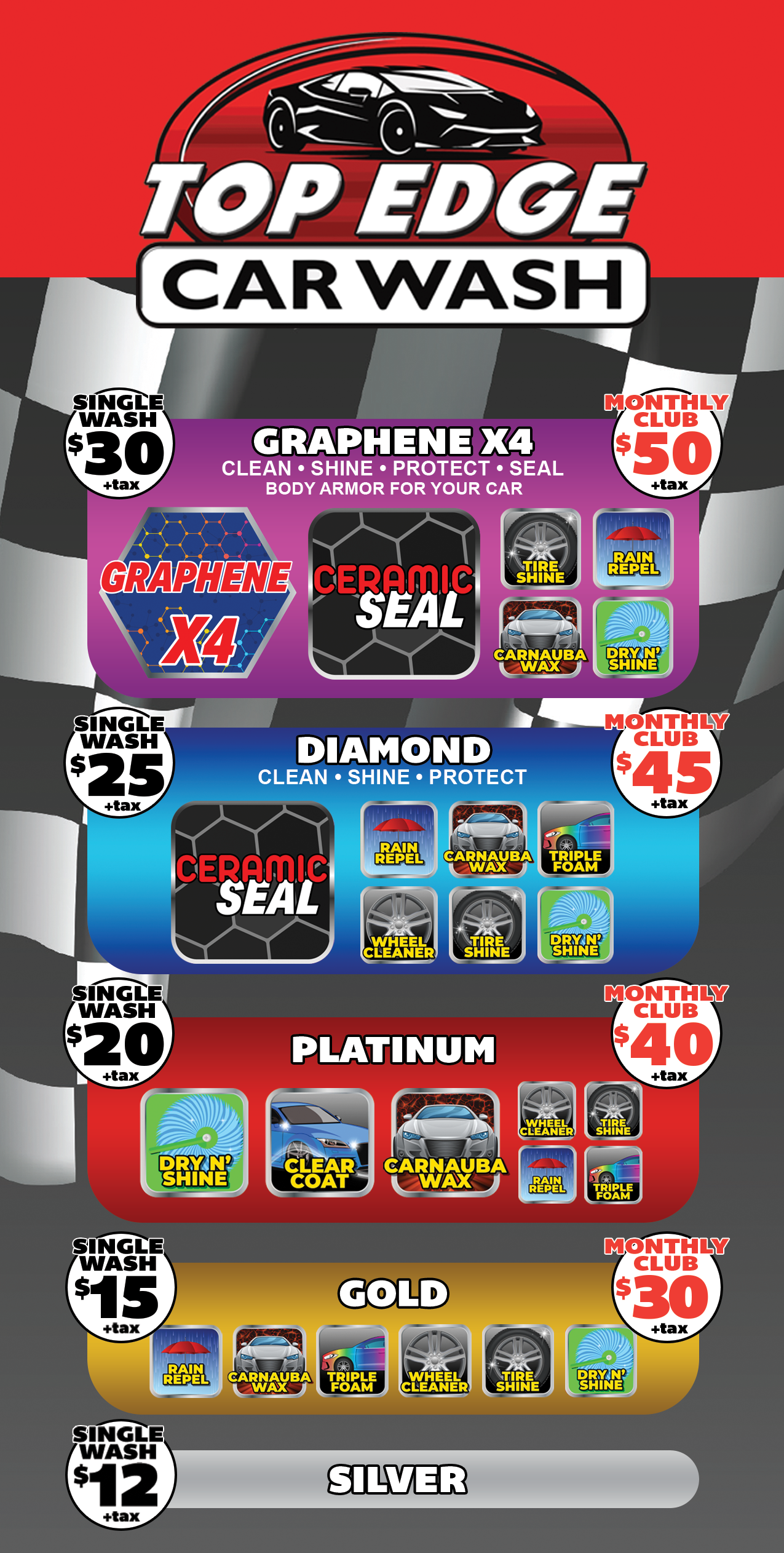 Menu-2025 - Wesley Chapel 2 Wesley Chapel Car Wash Packages